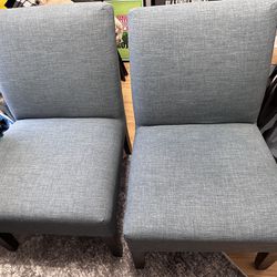 Teal Upholstered Chairs - NEW! 