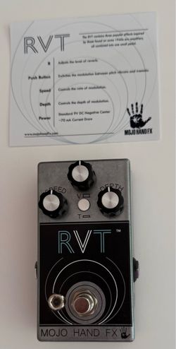 Mojo Hand FX RVT – Reverb/Vibrato/Tremolo – Excellent Condition
