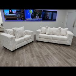 new sofa and loveseat