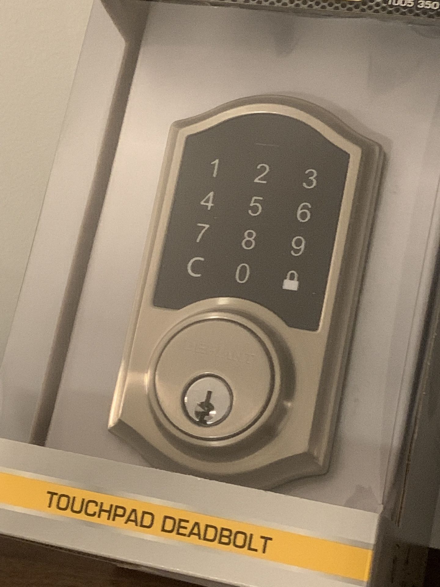 Defiant Castle Satin Nickel Electronic Touchpad Single Cylinder Keypad Deadbolt - NEW OPEN BOX Home Depot !!!!!!!