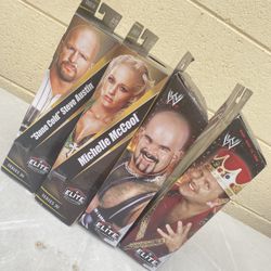 WWE Elite Action Figures : Lot Of 4