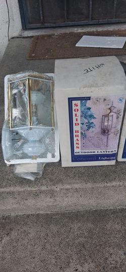 outdoor lantern solid brass new