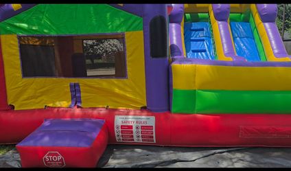 2 in 1 bouncer and waterslide