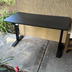 Large Black Rising Desk 
