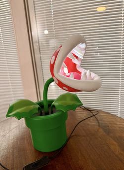 Nintendo Super Mario Bros Figural USB Lamp Piranha Plant - 12" LED Light 
