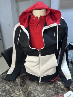 Polo Ralph Lauren Men’s Zip Hoodie Color Block Medium 