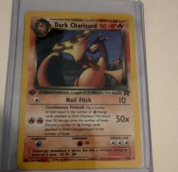 Dark Charizard 4/82 Team Rocket 1st Edition Holo Rare English 80 HP