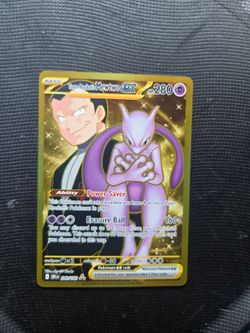Team Rocket's Mewtwo ex Pokemon Card 240/162