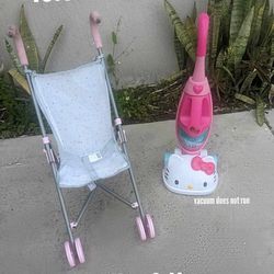 Doll Stroller & Vacuum 