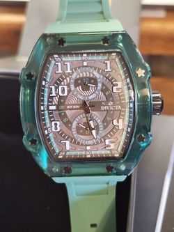 New Invicta Racing Cyclone Green 48mm Men's Watch