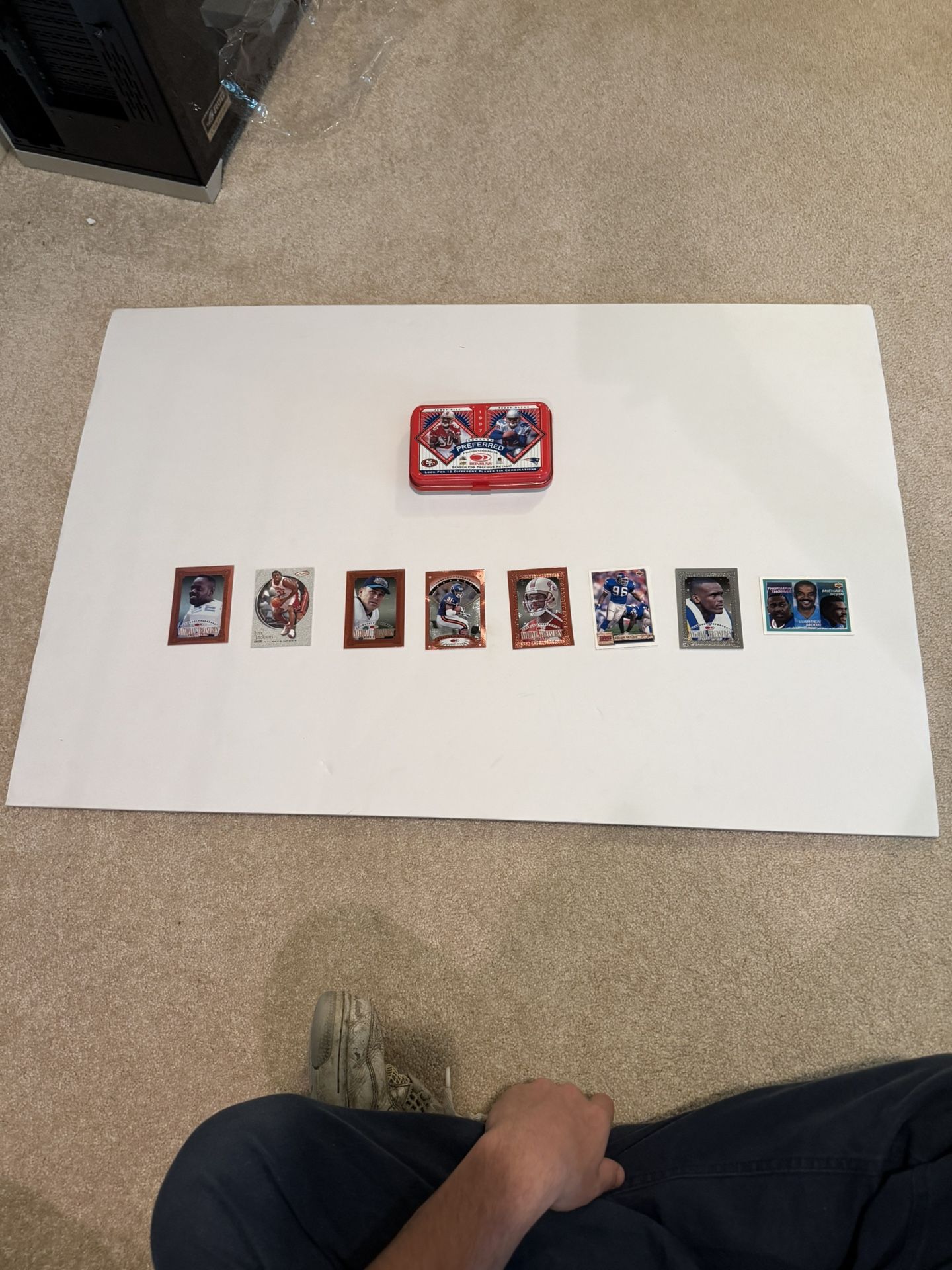 Press Pass SE Game-Used Tin & Card Lot – Inserts, Parallels, Mixed Sports Cards