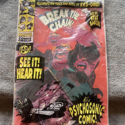 Break The Chain! Marvel Comic W/ Cassette Tape By KRS-One & Art By Kyle Baker