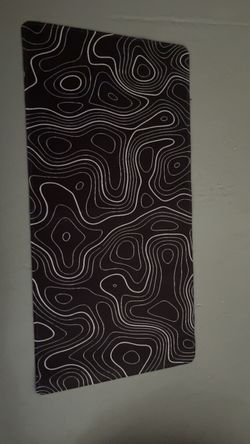 Generic Topographic Pattern Extended Desk Mat