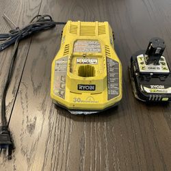 Ryobi 18V One Plus Battery And Charger