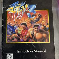 Final Fight 3 Manual