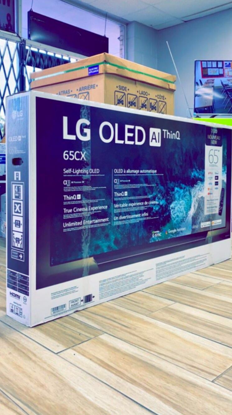 LG 65 inches - OLED - CX Series - 2160p - Smart - 4K UHD TV with HDR - Brand New in Box! One Year Warranty! Retails for $2499+ Tax!