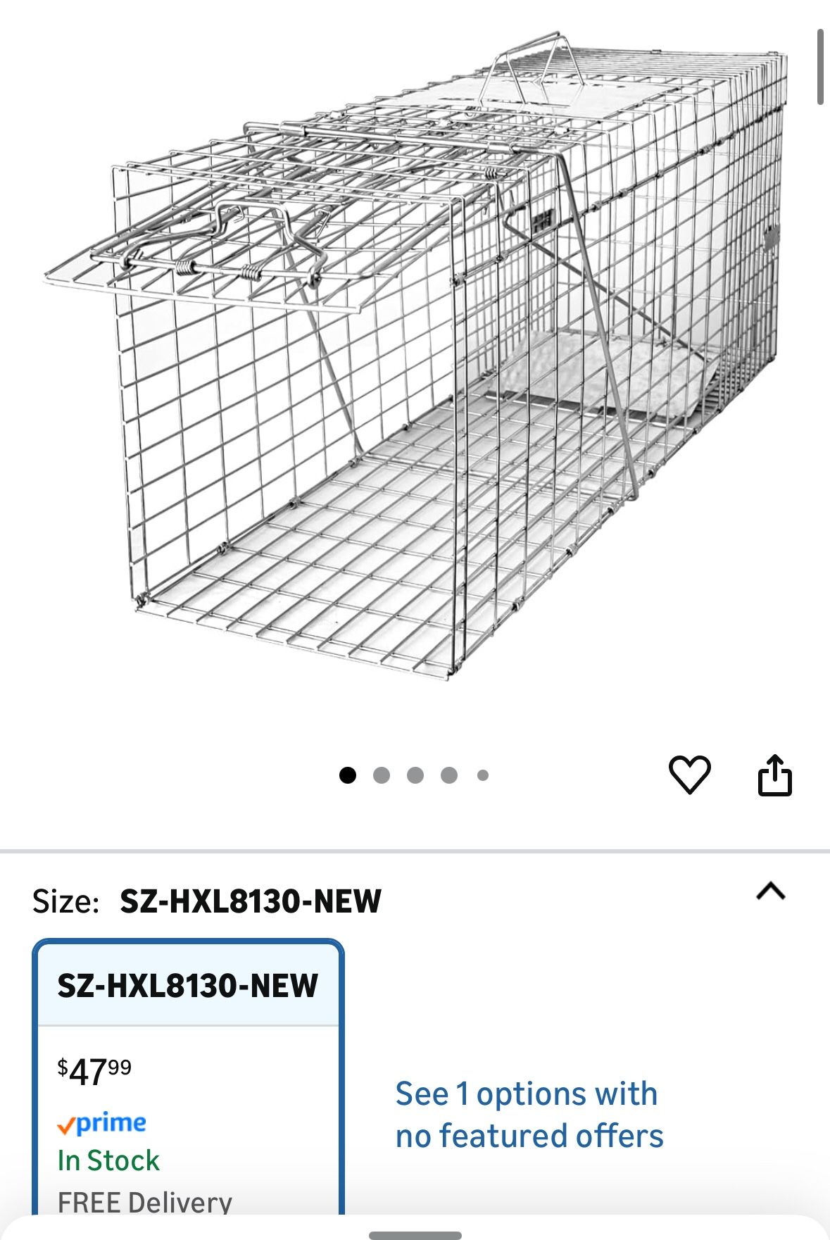 New Cage/ Animal Trap (Humane)