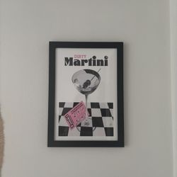 Framed Martini Art