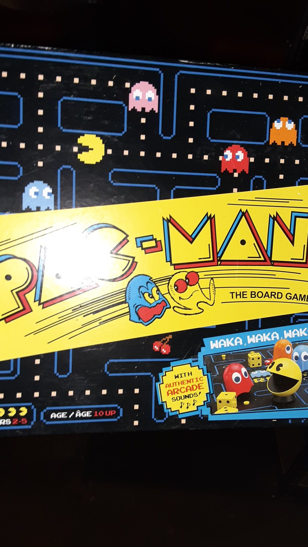 Pac man board game parts