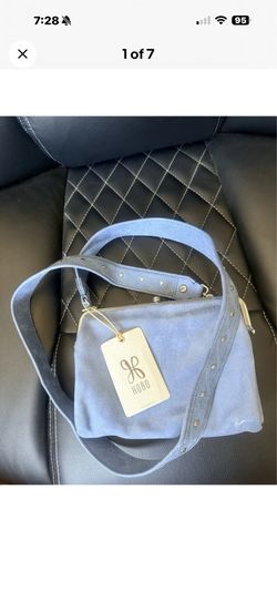 HOBO Lauren - Azure Blue, Soft Leather, Crossbody w/Brushed Nickel Hardware NWT