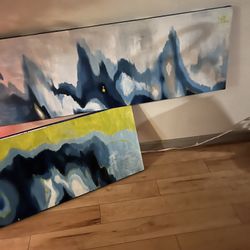 2 Pictures On  canvas 15$ 