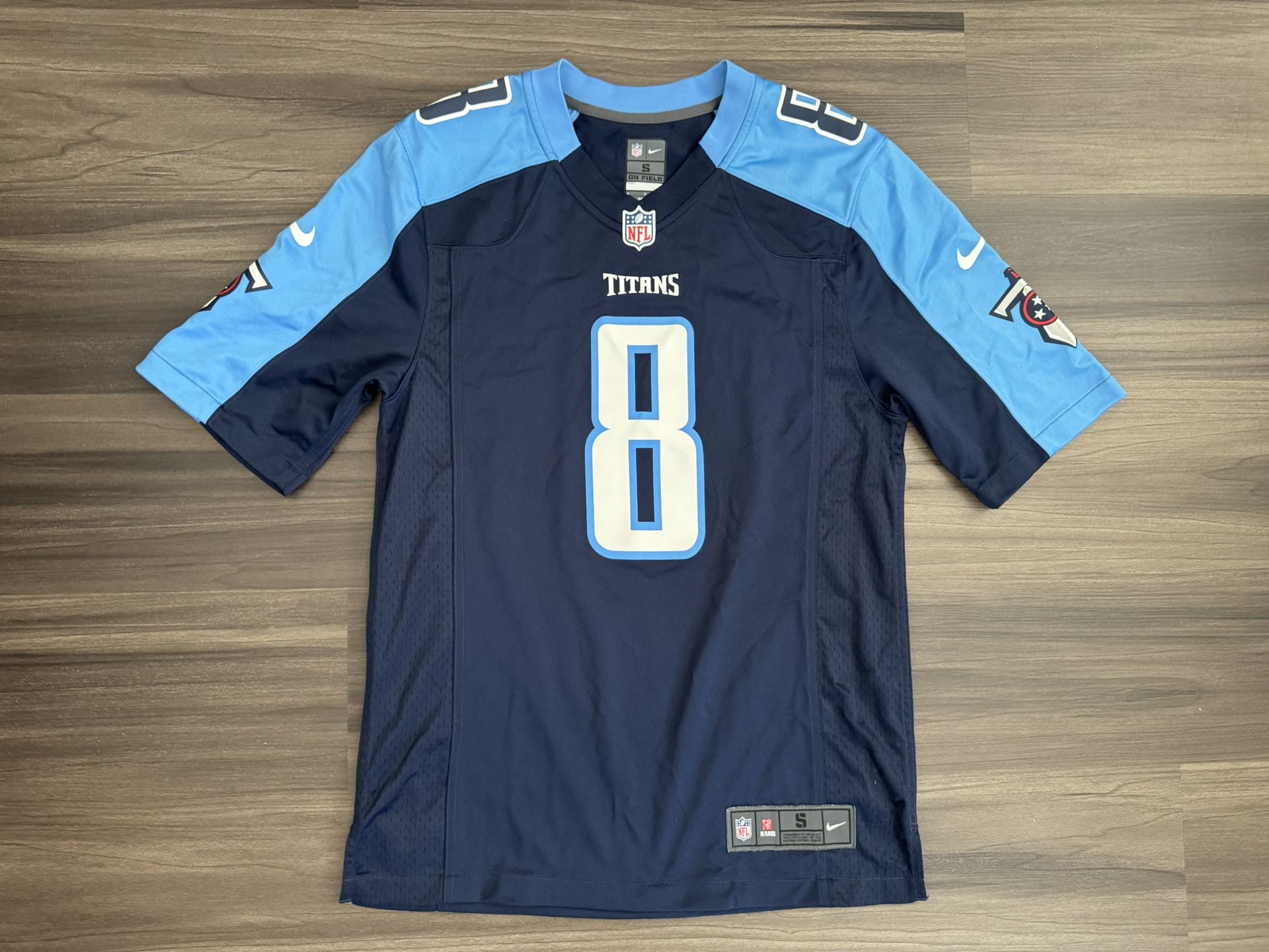 Nike On Field Tennessee Titans Marcus Mariota #8 Home Jersey Men’s Small