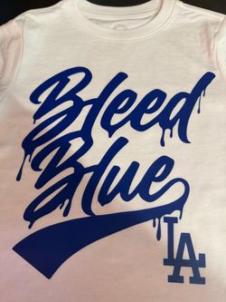 Kids/toddler Dodger Bleed blue shirt size 4/5