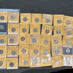 Lot Of 56 Jefferson Nickels Including Proofs\Silver