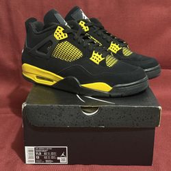 Size 11.5 — Air Jordan 4 Retro Thunder 2023 (Brand New)