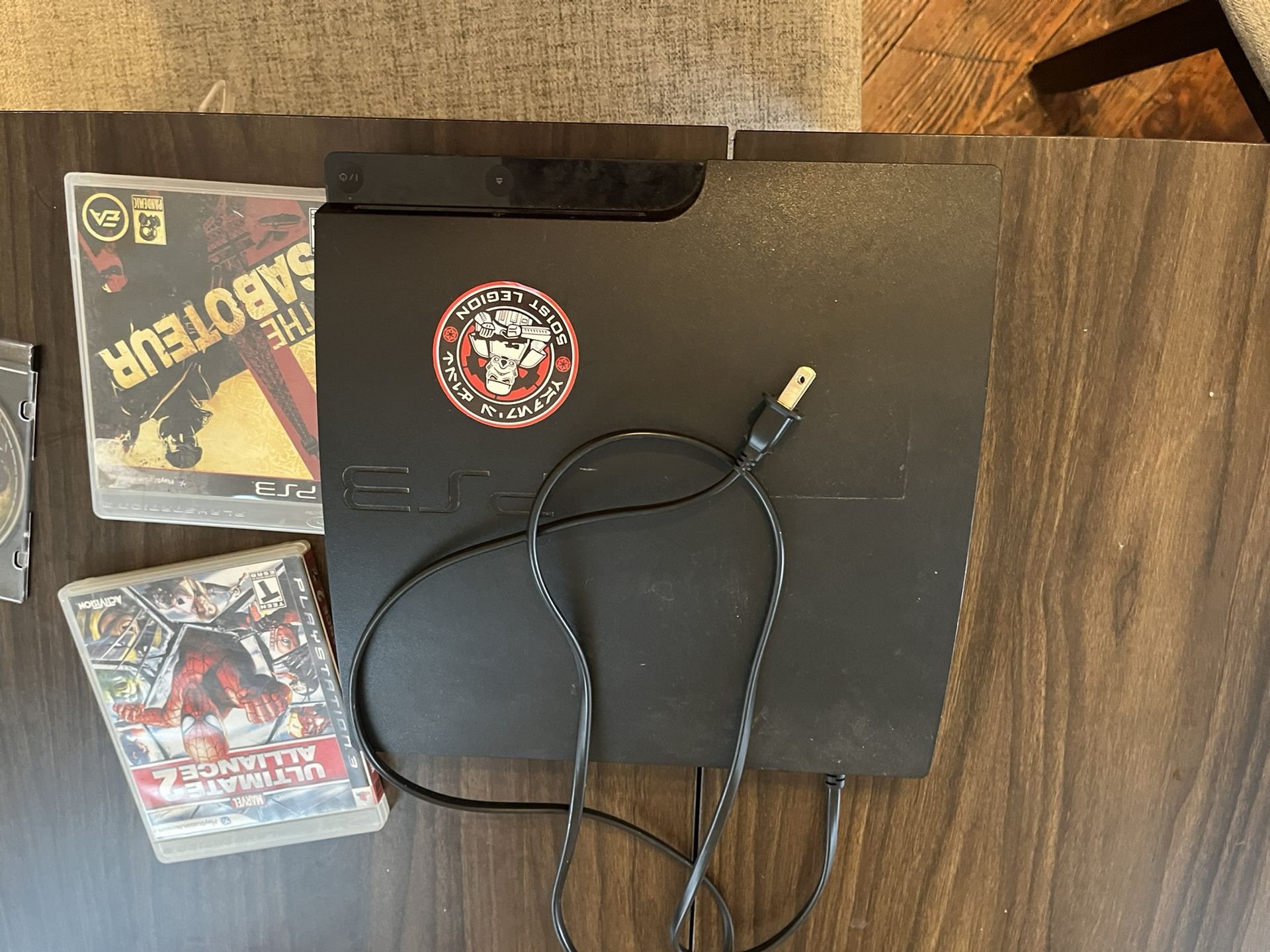 PS3 With Cords And Game No Controllers Tested And Does Work $100 Cash Or Offer Some Trades (interested In Comics,video Games ,pokemon,electronics Bike
