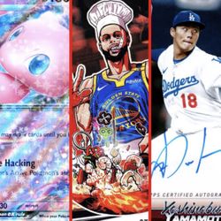 Sports Cards - Trading Cards - Pokemon Cards - Sealed Singles Slabs