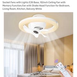 Ceiling Socket Fan