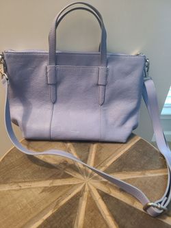 Periwinkle Blue Fossil Shoulder Purse