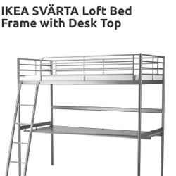 IKEA Svarta Loft Bed & Desk