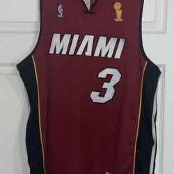  Dwyane Wade Miami Heat Mitchell & Ness 05 -06 NBA Finals Jersey with Trophy Patch Adult Men’s Size XXL New with Tags 
