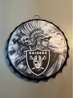 Raiders Aztec bottle cap 14”