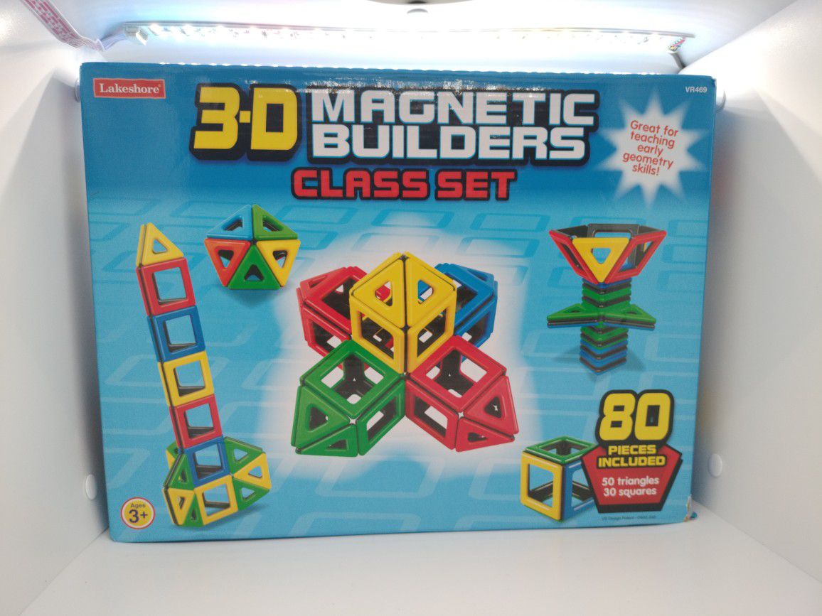 Lakeshore : 3-D Magnetic Builders Class Set