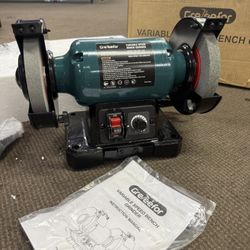 Greteefor 6-Inch Bench Grinder with Variable Speed, 1(contact info removed) RPM, 1/2 HP Brushless Induction Motor,