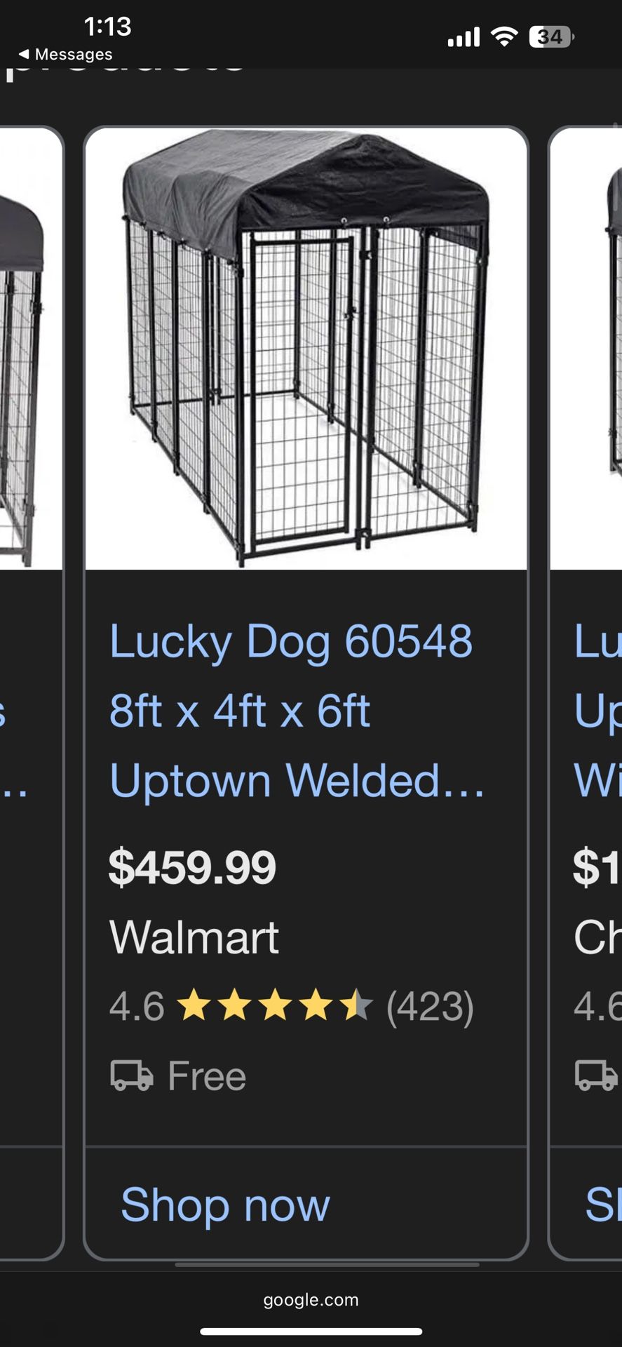 Lucky Dog, Outdoor Kennel 