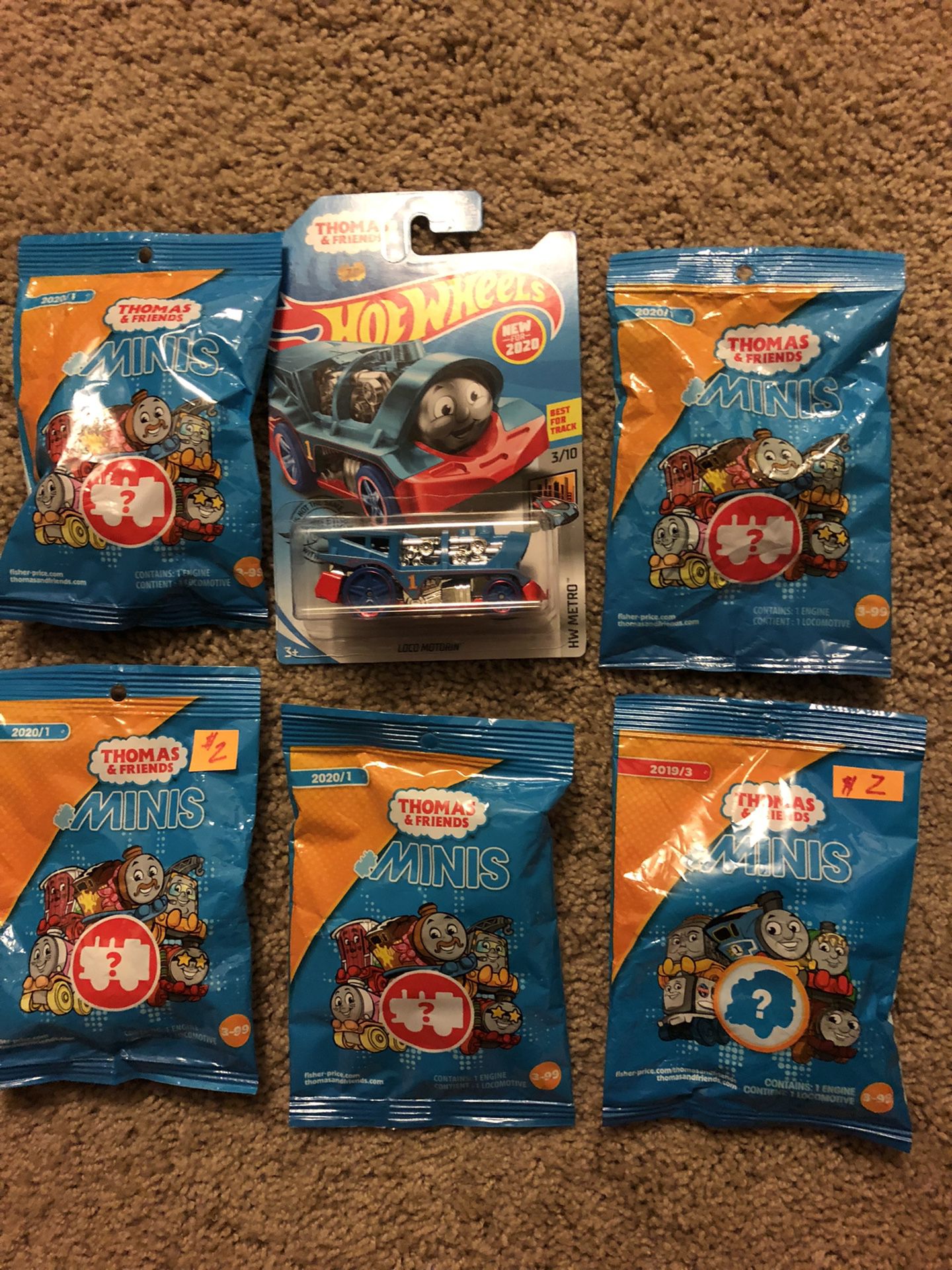 Thomas and friends minis and Hotwheel