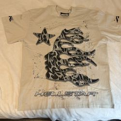 White Black Gray Hellstar T Shirt
