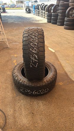 Par 275/60/20 Nitto ridge grappler 70% Vida Dot2923