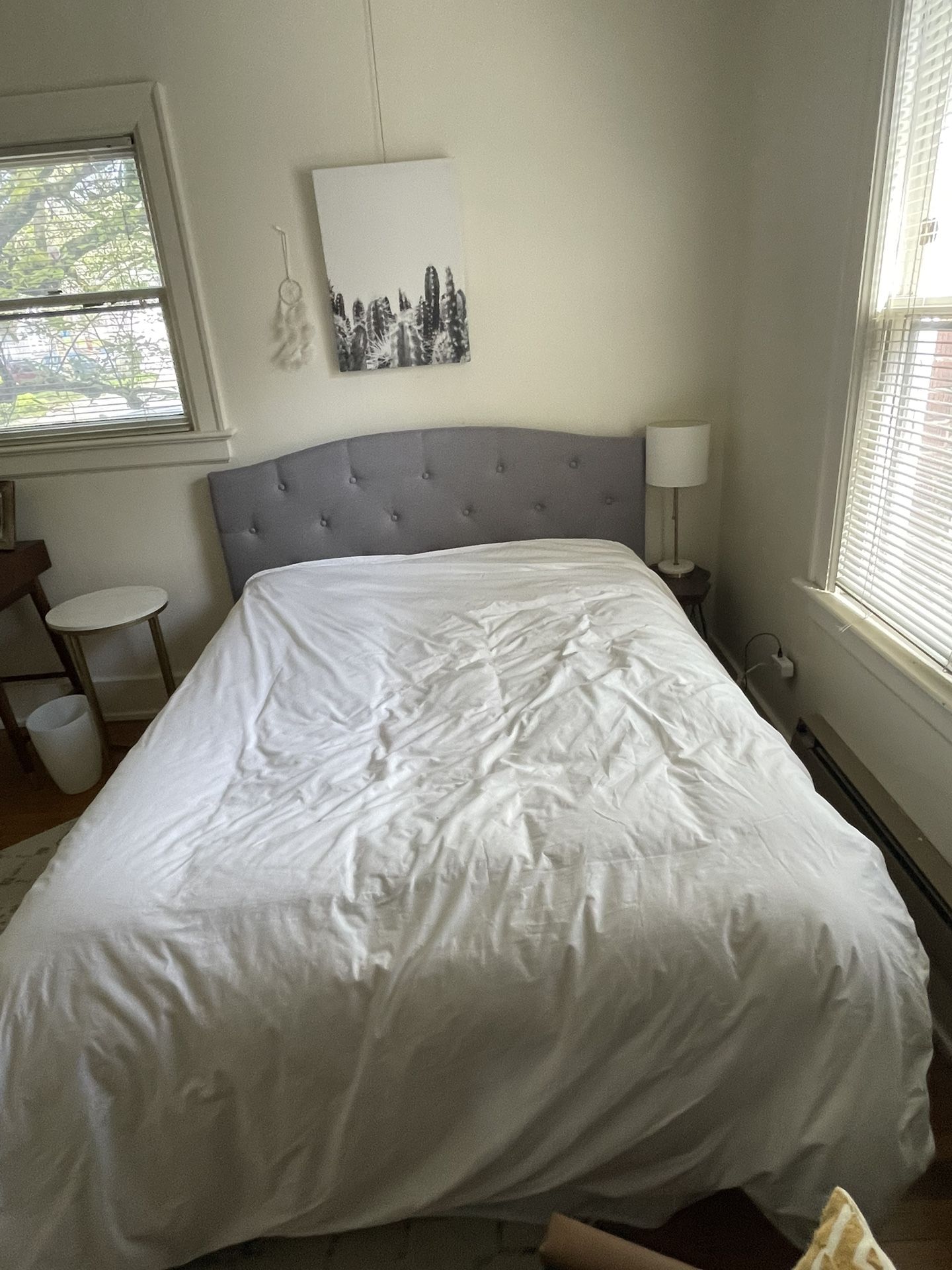 Full Bed Frame, Mattress And Headboard