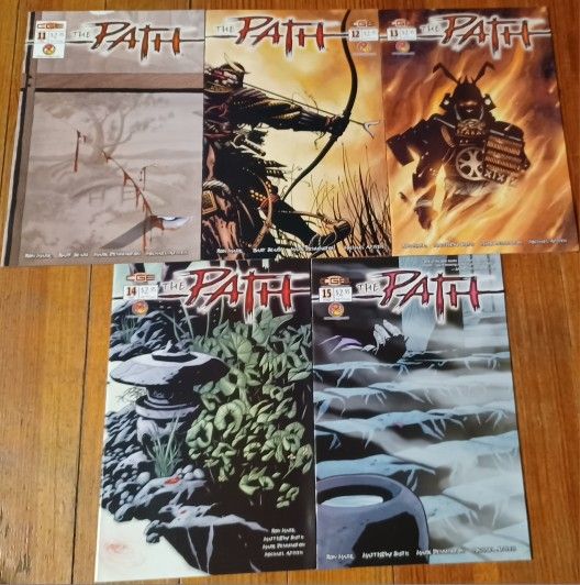 The PATH Issue 11 Thru 15 Crossgen Comics Set Lot Samuri Fight Battle