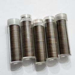 Wheat Cent Penny Rolls 1910's , 1920's , 1930's , 1940's , 1950's Antique U S Coins