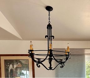 Spanish style iron light