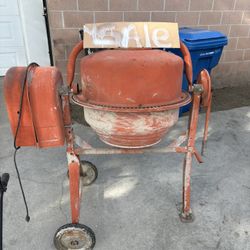 Electric Lawnmower And Cement Mixer 