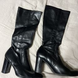 Franco Sarto Black Osteria Woman’s Boots Size 7.5