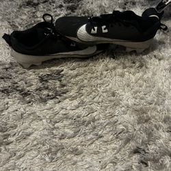 Black Nike football cleats size 12 (NO BOX)