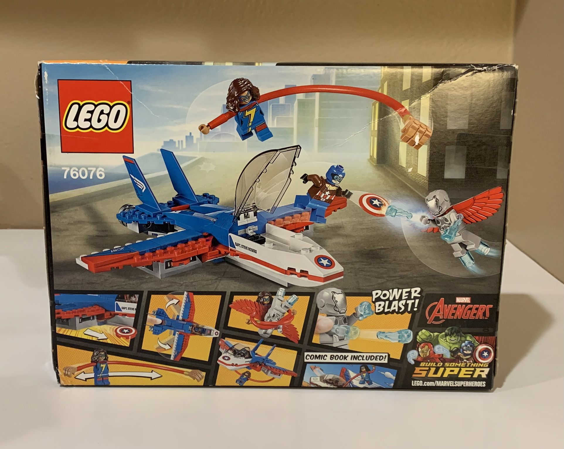 America Jet Pursuit Marvel Lego Sets Captain America Lego 76076